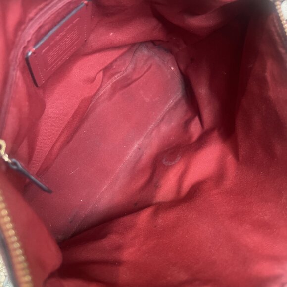 Coach (2021) Kacey Satchel Red Apple Crossbody Handbag - Picture 11 of 16